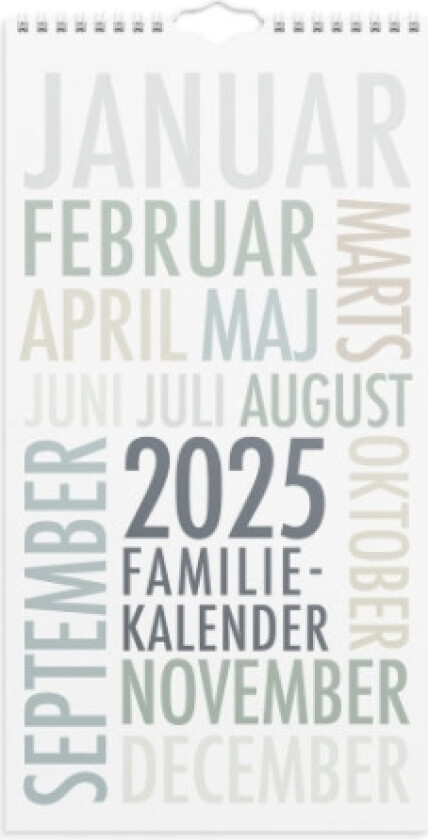 Familiekalender Trendart 2025