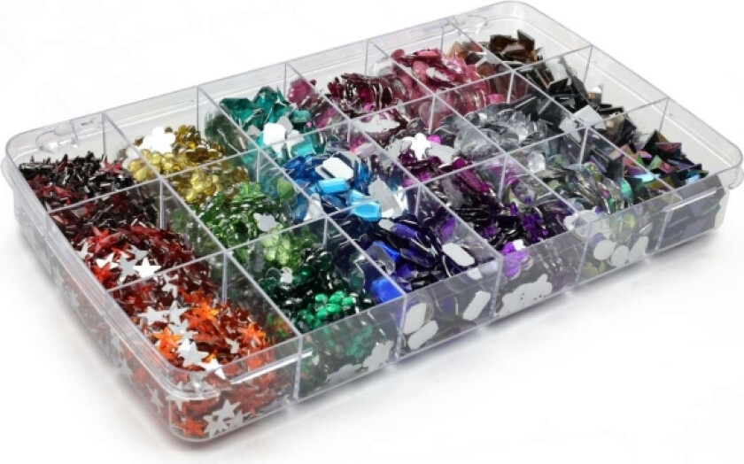 Rhinsten I Æske Ass. Former Og Farver