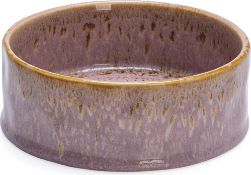 Designed by Lotte keramisk hundeskål, rosa - 800 ml, Ø 16 x H 6 cm