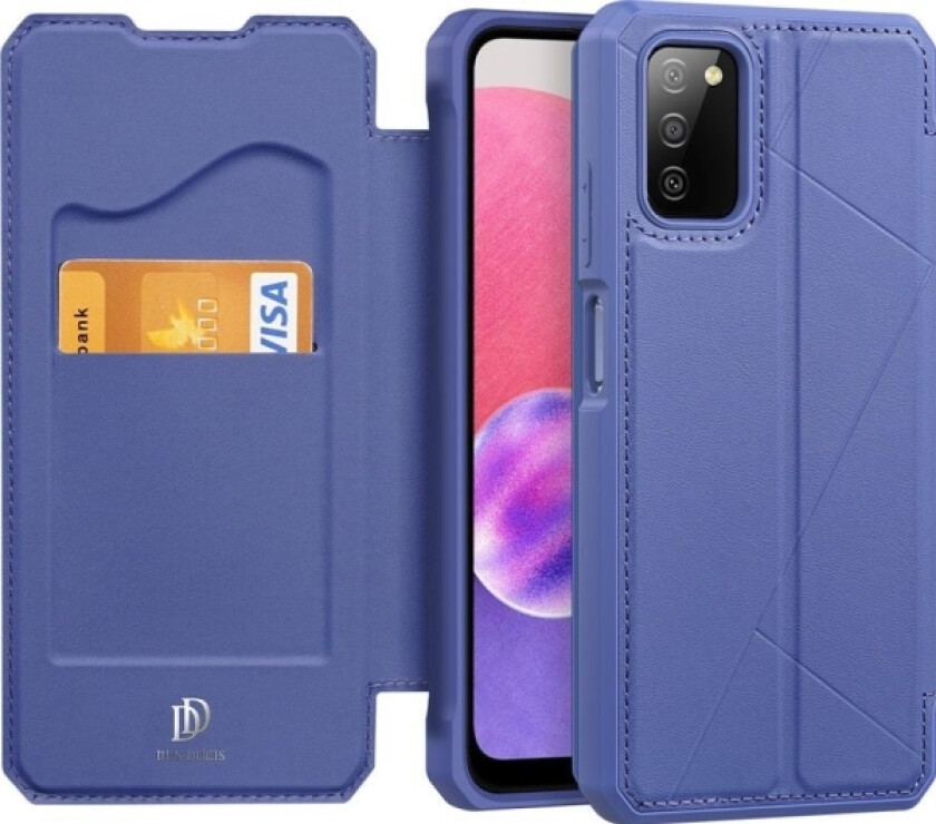 Skin X Hylsterdeksel Med Klaff For Samsung Galaxy A03s Blå