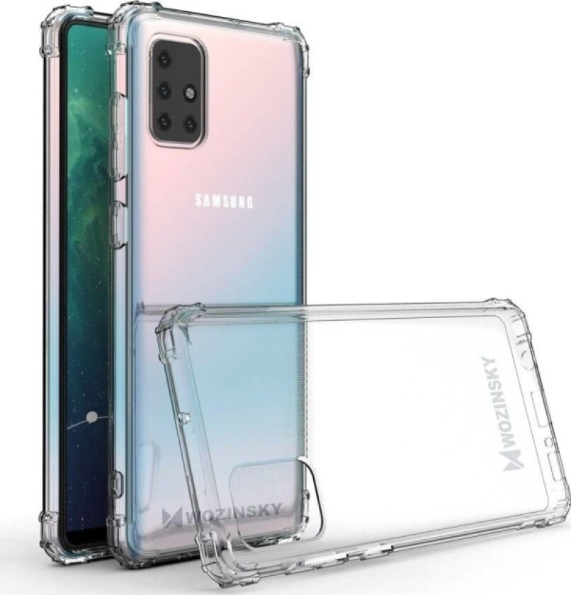 Anti Shock Armored Case Til Samsung Galaxy A72 4G Gjennomsiktig
