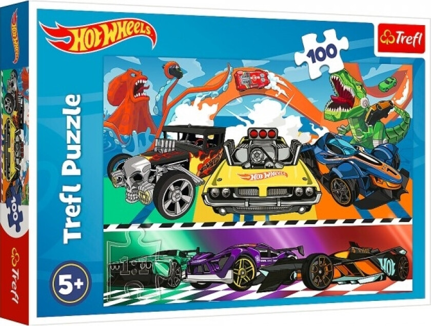 Puzzle 100 Element?W P?Dz?Ce Samochody Hot Wheels