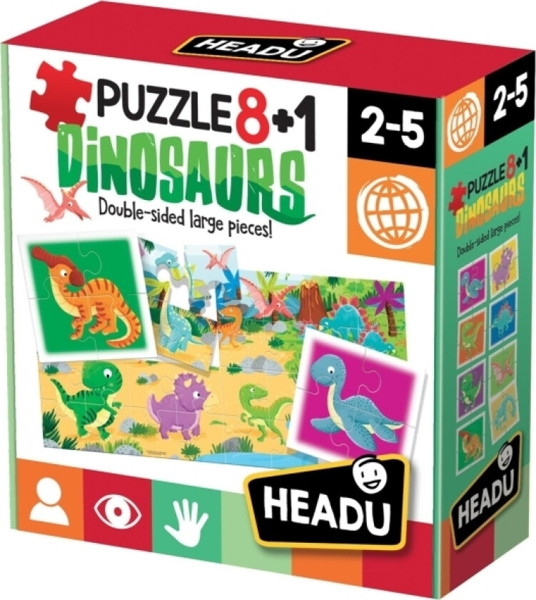 Puzzle 8+1 Dinosaurs