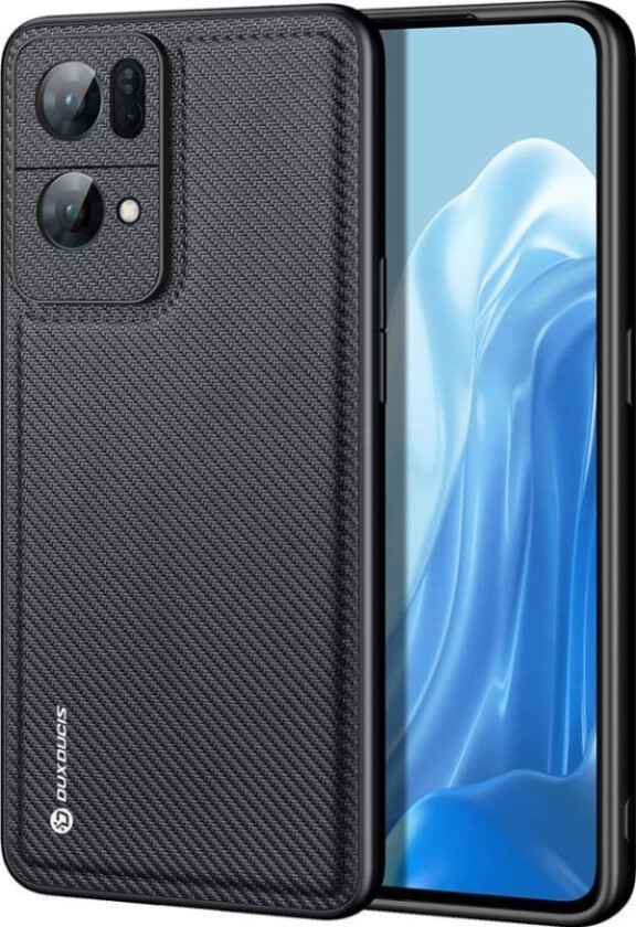 Fino-Deksel Dekket Med Nylonmateriale Oppo Reno7 Pro 5G Svart