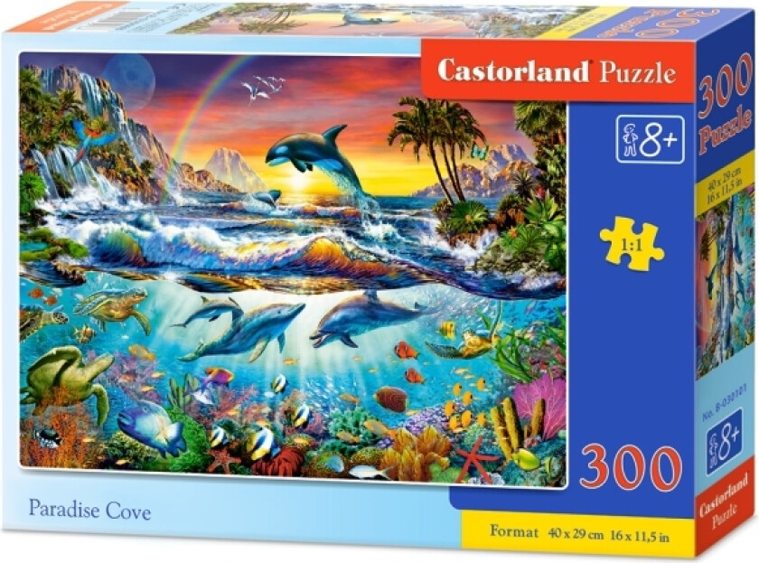 Castorland Paradise Cove 300 Pcs, 300 Stykker, Flora, 8 År