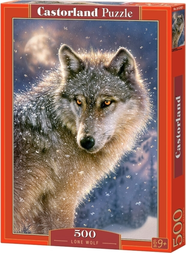 Castorland Lone Wolf 500 Pcs, 500 Stykker, Fauna, 9 År