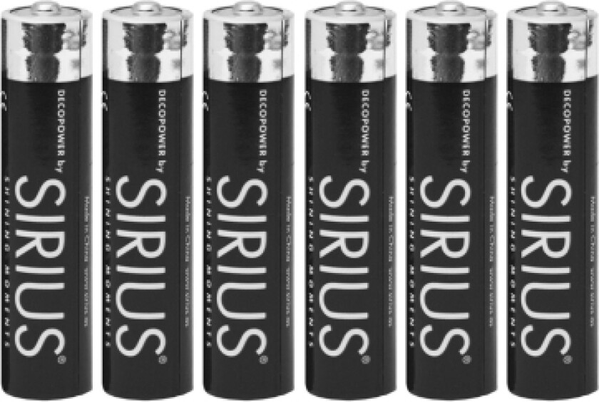 Sirius Decopower Aaa Batteri - 6 Stk