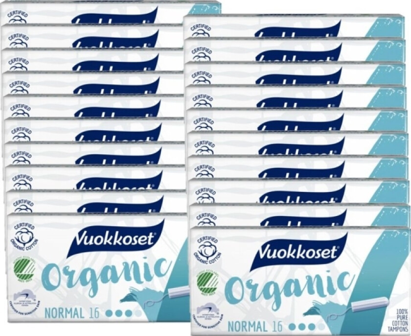 Anemoner Anemoner, 100 % Bio, Vanlige Tamponger, 16 X 20, Kartong