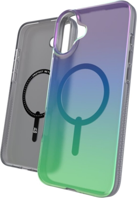 Zagg Milan Snap - Baksidedeksel For Mobiltelefon - Magsafe-Samsvar - Grafen - Raven Feather - For Apple Iphone 16