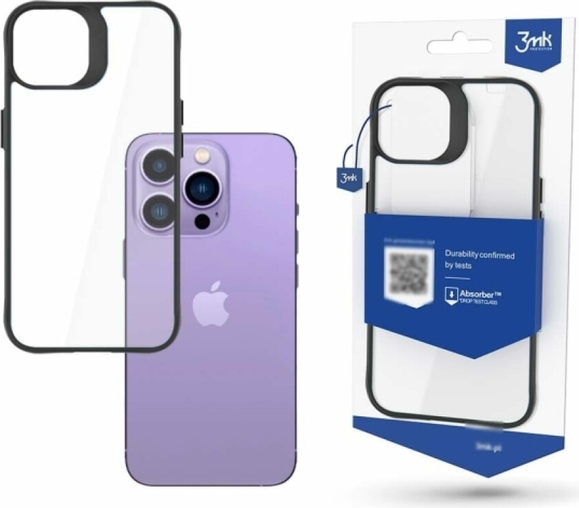 Etui Iphone 14 Pro Pancerne Z Serii 3Mk Satin Armor Case+ - Sort