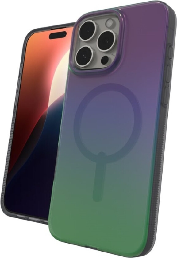 Zagg Milan Snap - Baksidedeksel For Mobiltelefon - Magsafe-Samsvar - Raven Feather - For Apple Iphone 16 Pro Max