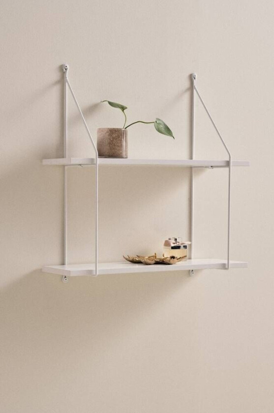 Bilde av hylle - dobbel Hvit