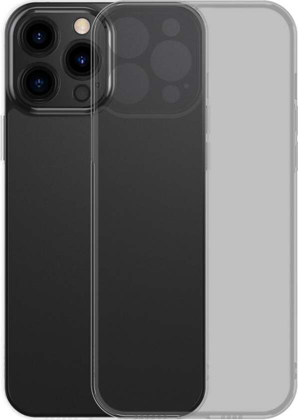 Frosted Glass Deksel For Iphone 13 Pro Stivt Deksel Med Gelramme Svart (Arws000401)