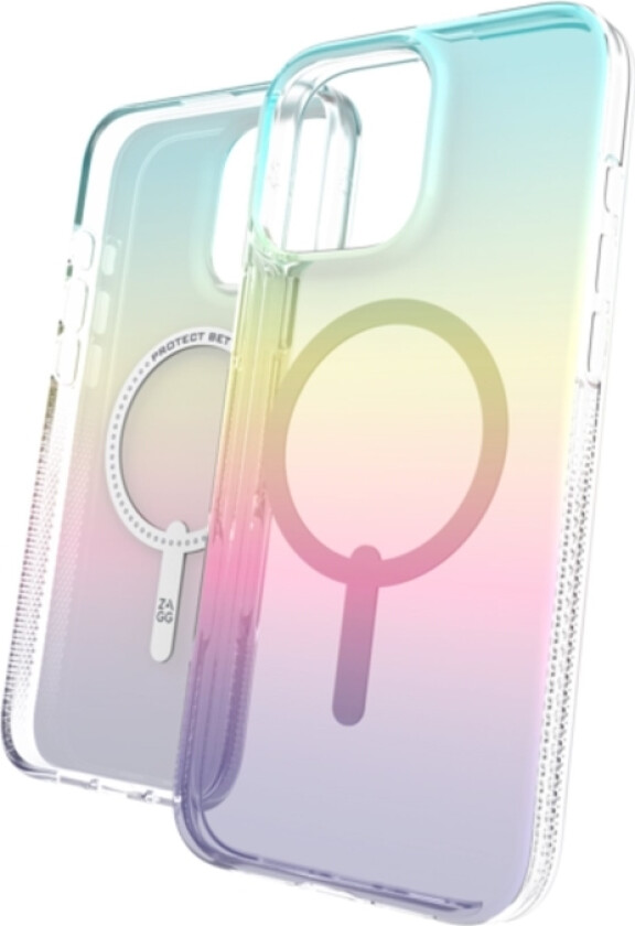 Zagg Milan Snap - Baksidedeksel For Mobiltelefon - Magsafe-Samsvar - Grafen - Iriserende - For Apple Iphone 16 Pro Max