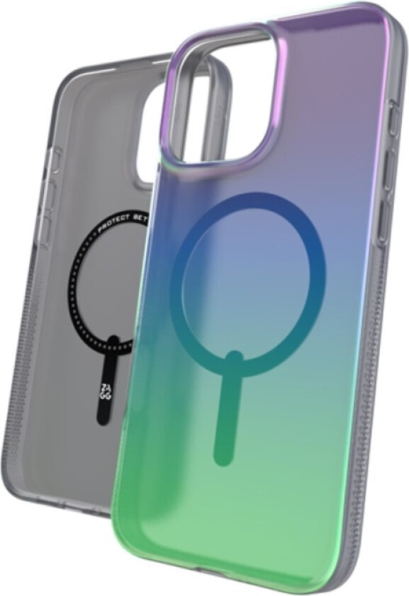 Zagg Milan Snap - Baksidedeksel For Mobiltelefon - Magsafe-Samsvar - Grafen - Raven Feather - For Apple Iphone 16 Pro