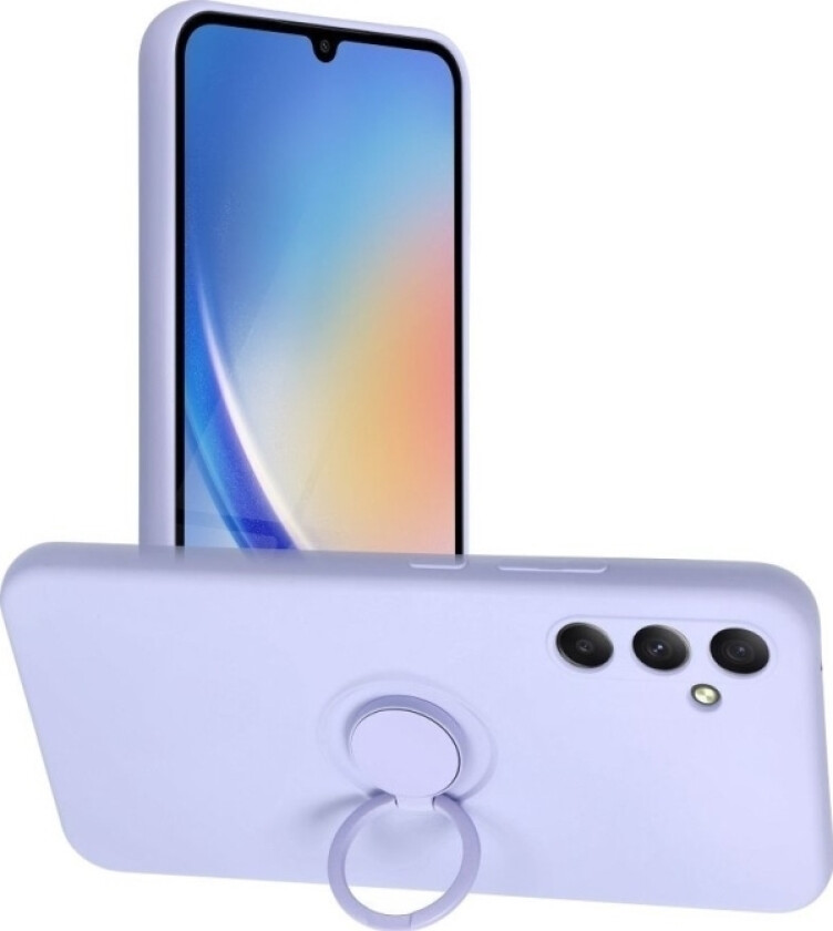 Oem Silikonring-Deksel Til Samsung Galaxy A34 5G Lilla