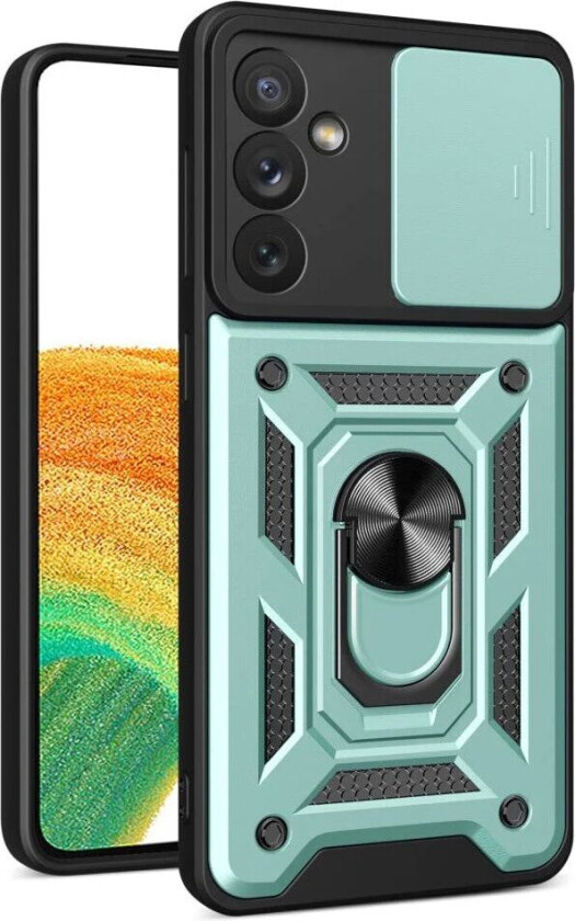 Samsung Galaxy A34 (5G) Bakdeksel med Magnetisk Kickstand Og Cam Slider - Grønn