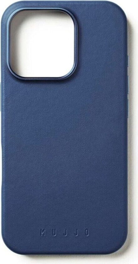 iPhone 16 Pro Leather Deksel - MagSafe Kompatibel - Blå