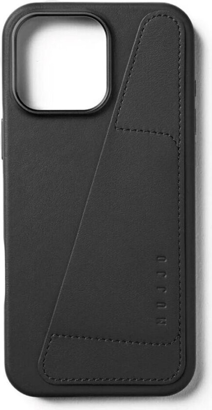 iPhone 16 Pro Max Leather Wallet Deksel - MagSafe Kompatibel - Svart
