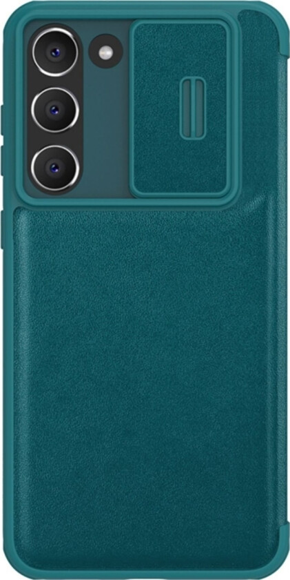 Nillkin Nillkin Qin Leather Pro Deksel Til Samsung Galaxy S23+ Flip Cover Kamera Protector Grønn