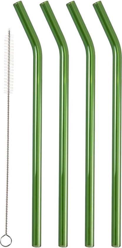 sugerør 21,5 cm 4-pk Grønn