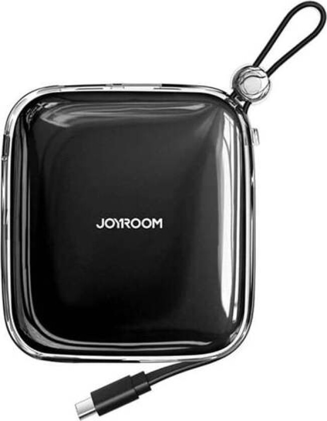 Powerbank JR-L004 Jelly 10000mAh USB C (black) Nødlader - Svart - 10000 mAh