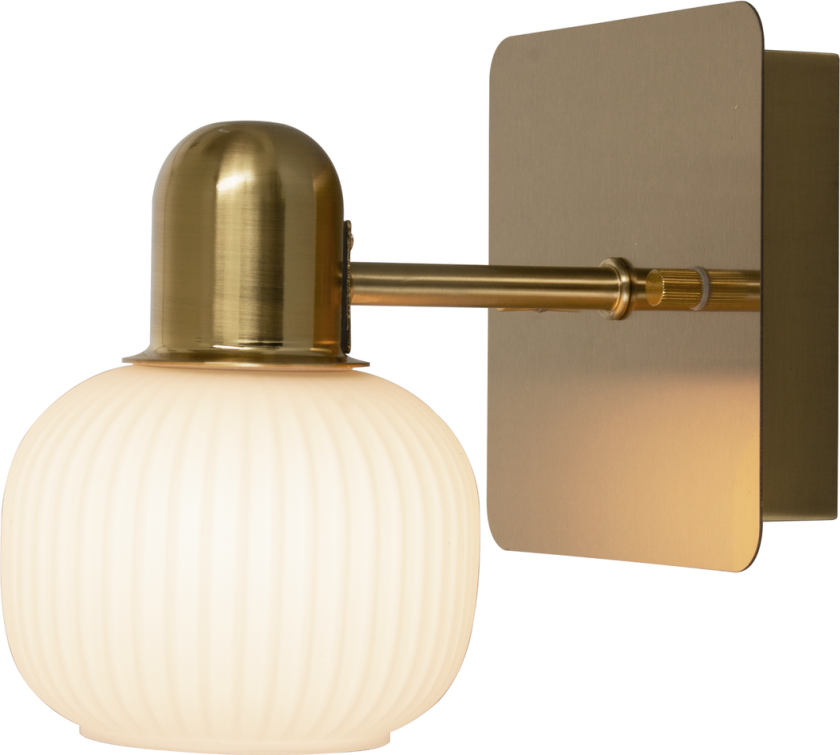 Messina vegglampe - Messing / Opal