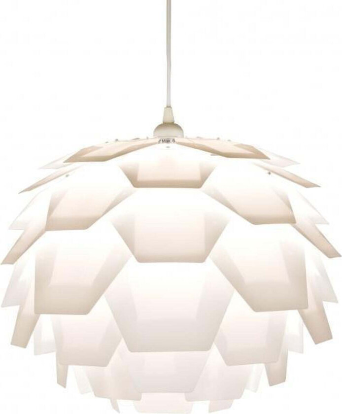 Carpatica takpendel 40 cm - Hvit - Hvit