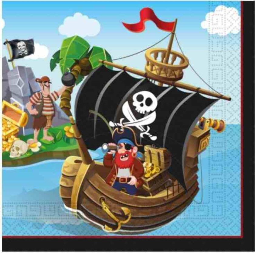 Servietter sjørøver - Island Pirates, pk/20