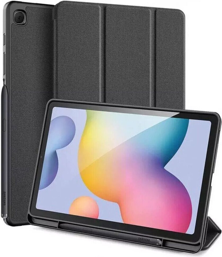 Samsung Galaxy Tab S6 Lite / S6 Lite 2022 Deksel - DUX DUCIS Domo Series Quality Deksel (Uten pennholder) - Svart
