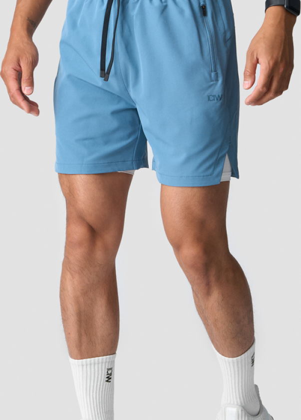 Endurance 2-in-1 Shorts Men, Light Teal