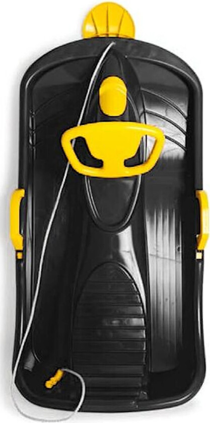 Sled med ratt - 95cm, Sort - 12+ måneder