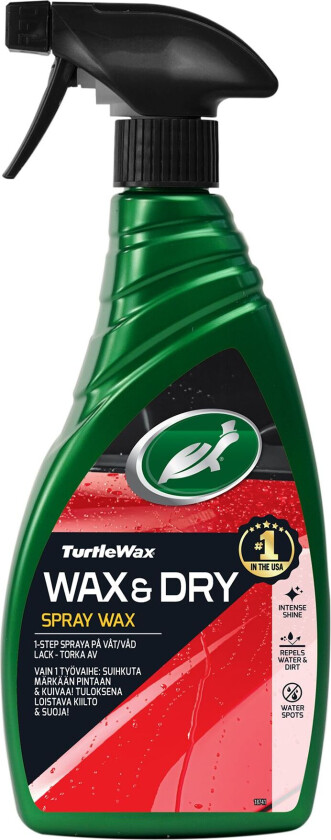 Hurtigvoks Turtle Wax Wax&Dry Spray Wax, 500 ml