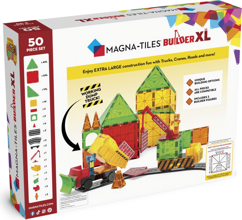Bilde av Magna-Tiles - Builder XL 50 pcs (90289)