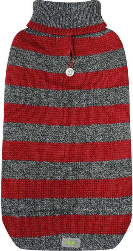 Go Fresh strikket hundegenser - 15x15-19cm - Scooter Rød