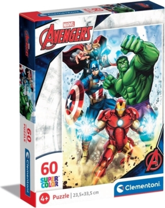 Supercolor Marvel Avengers, 60 Stykker, Komikk, 4 År