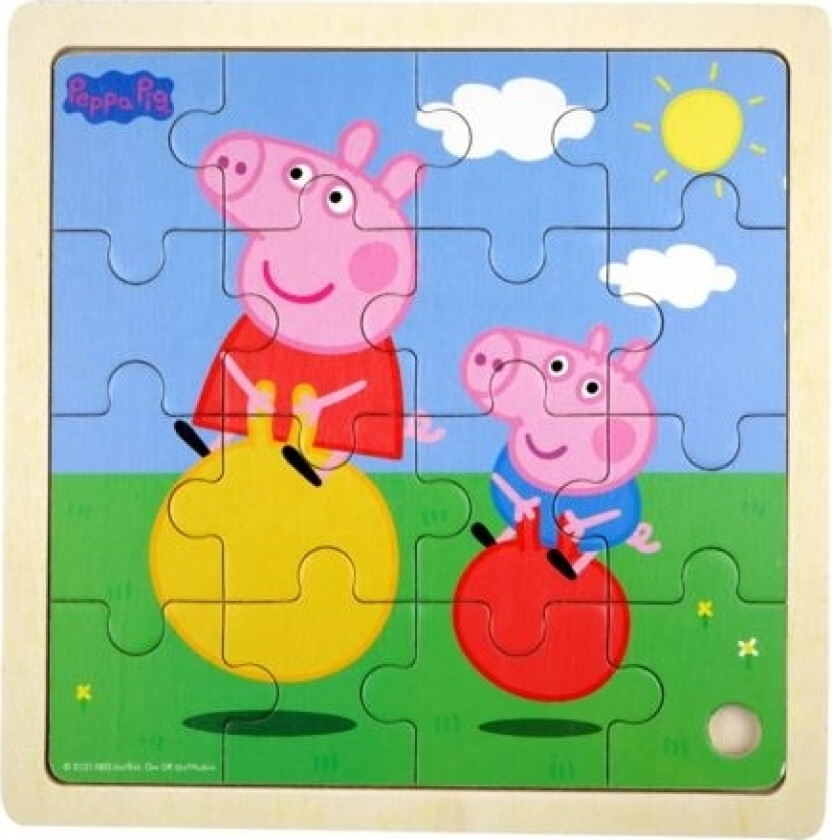 Peppa Pig Wooden Puzzle Bouncy Ball