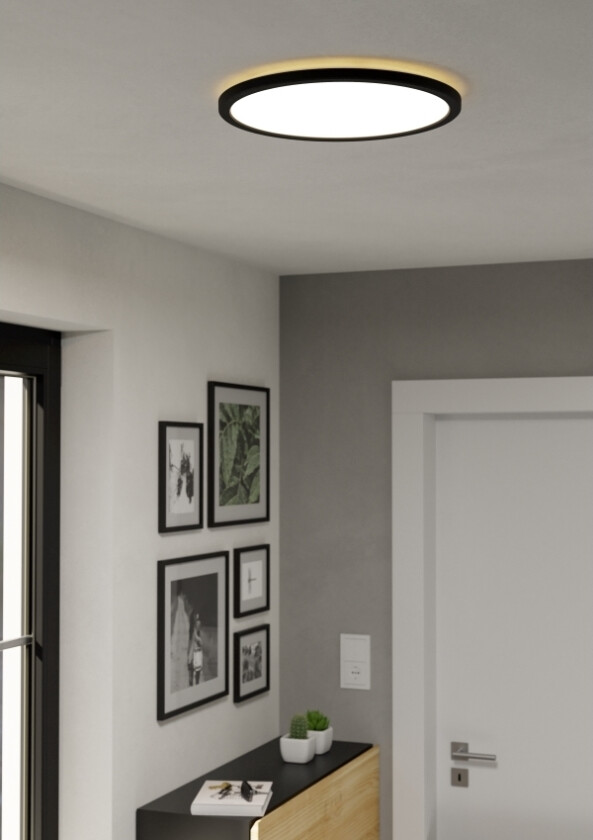 Eglo Rovito-Z Loft Ø390 Rgb/Cct 21W 2625Lm M/Fjernb. Ip44 Sortering