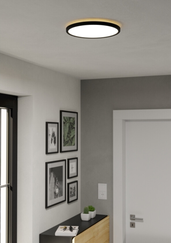 Eglo Rovito-Z Loft Ø300 Rgb/Cct 14,4W 1800Lm M/Fjernb. Ip44 Sortering