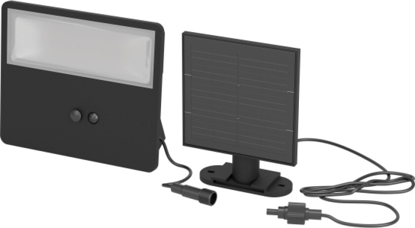 Eglo Panettieri Solcelle Væg 1500Lm M/Sensor Sort/Hvid