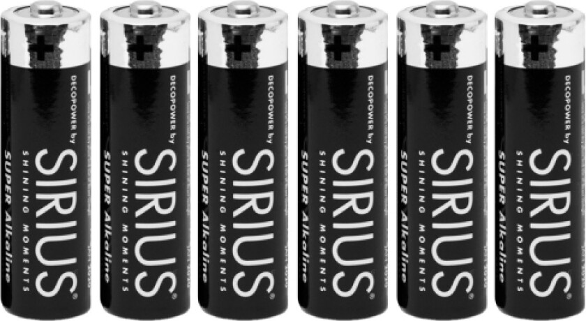 Sirius Decopower Aa Batteri - 6 Stk
