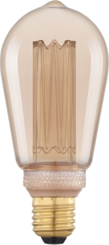 Eglo E27 Led B75 Amberfarvet Dekorationspære Med Varmt Hvidt Lys
