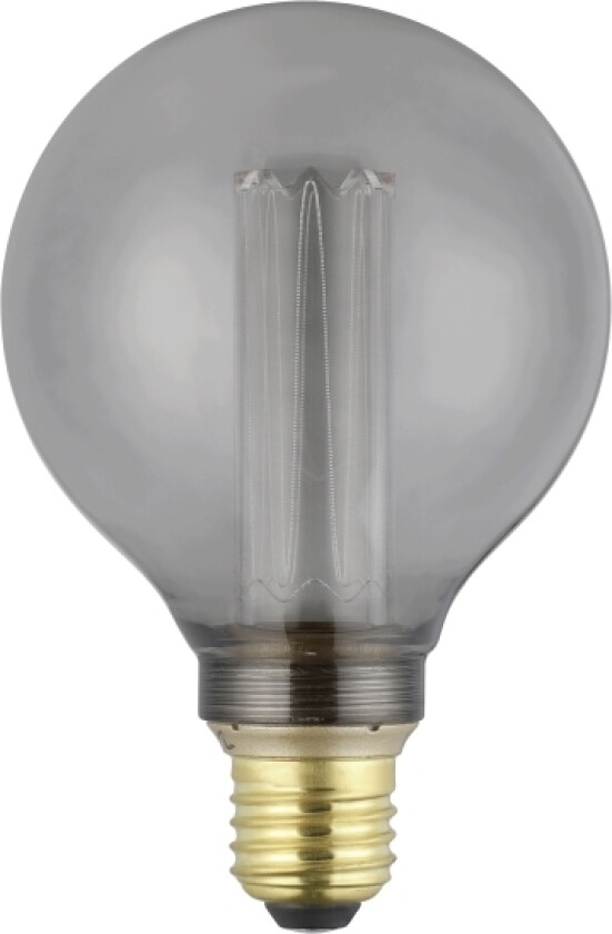 Eglo E27 Led G95 Røgfarvet Globe Dekorationspære Med Varmt Hvidt Lys