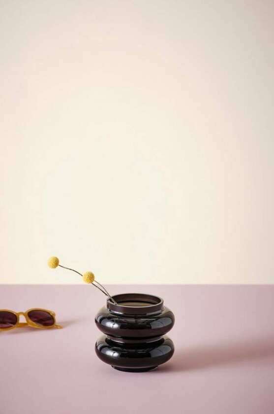 FRANKIE glassvase Mørk grå