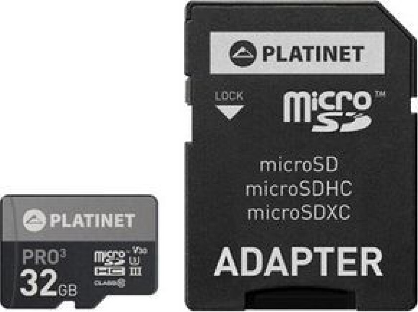 Karta Platinet Pro Microsdhc 32 Gb Class 10 Uhs-Iii/U3 A1 V30 (Pmmsd32uiii / 44003)