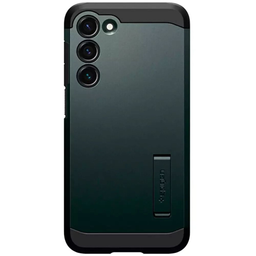 Samsung Galaxy S23 Tough Armor Deksel med Stativ - Grønn