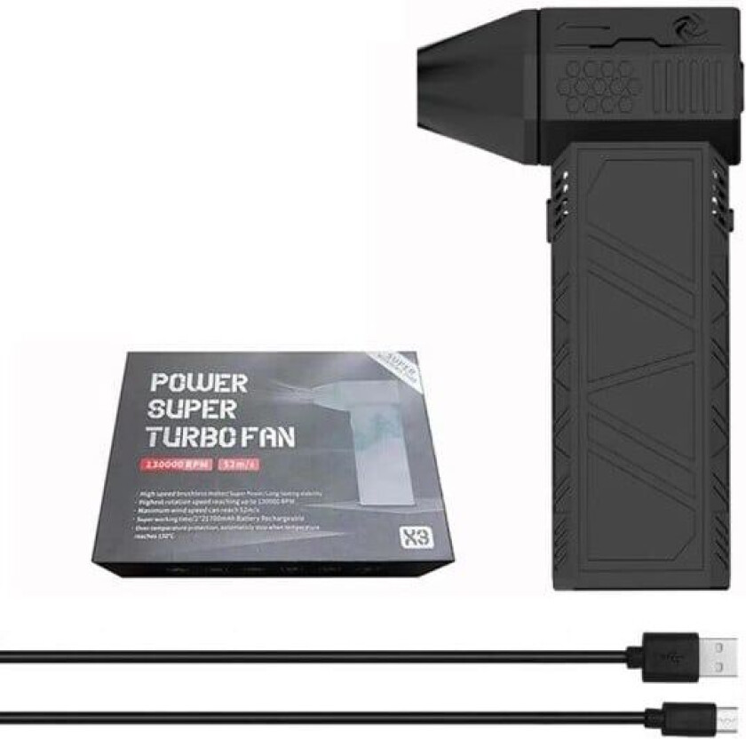 Mini Turbo Jet Vifte Elektrisk Air Duster med 3 gir