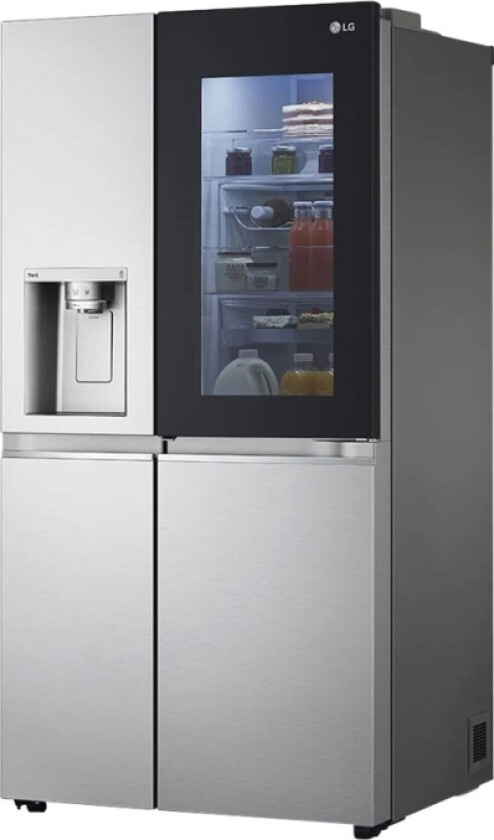Lg Gsxv90bsae - Kjøleskap/Fryser - Side-Ved-Side Med Vannautomat, Isdispenser - Wi-Fi - Bredde: 91.3 Cm - Dybde: 73.5 Cm - Høyde: 179 Cm - 635 Liter