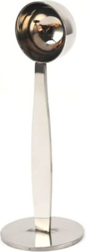 Måleskje i rustfritt stål Pulverpressing Type 2 i 1 kaffeskje Sølv
