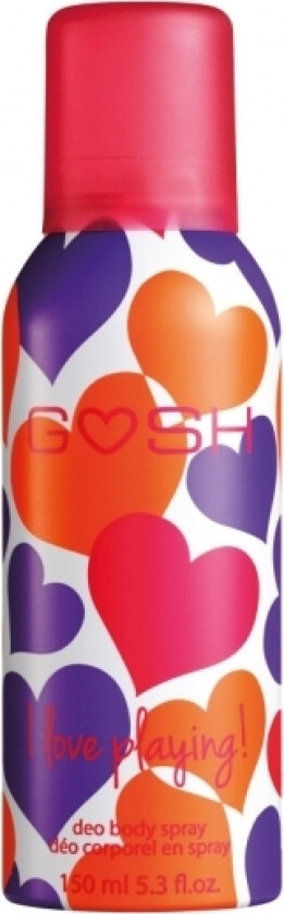 Gosh Gosh, I Love Playing!, Deodorant Spray, For Women, 150 Ml For Women